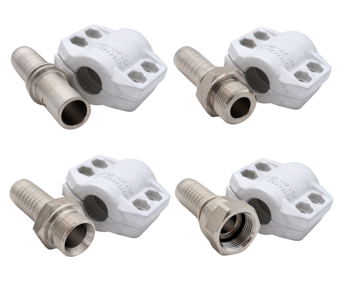 High-quality aluminium hose clamps for pipe threads with high-quality connections. We supply a wide range of products for the process industry. Explore today!