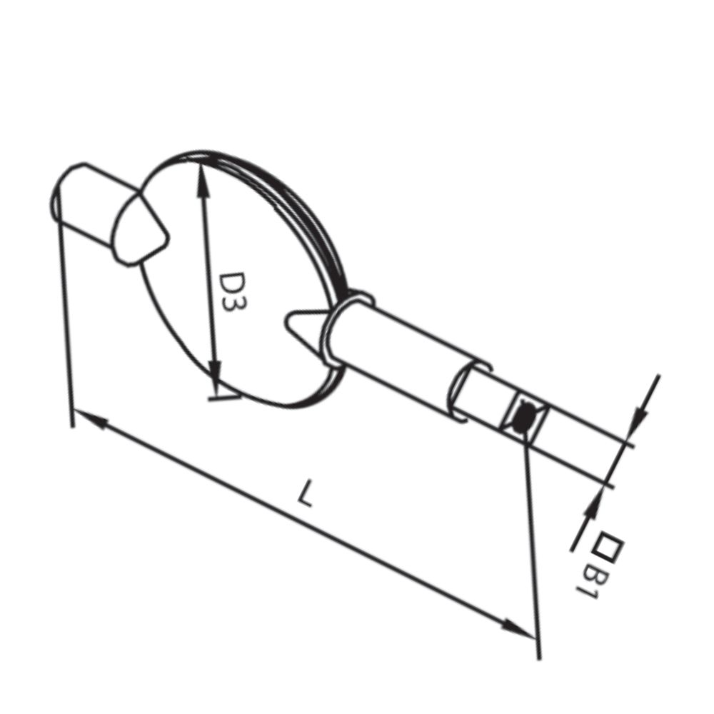 Valve disk, AWH butterfly valve, DIN