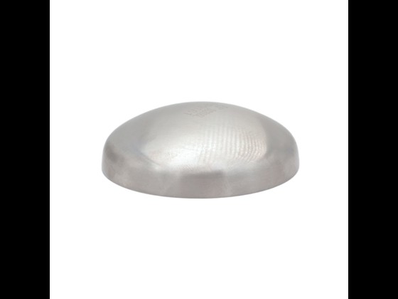 DS/SMS end cap in polished stainless steel for hygienic applications, ensuring safety in food-grade piping systems. Order here!