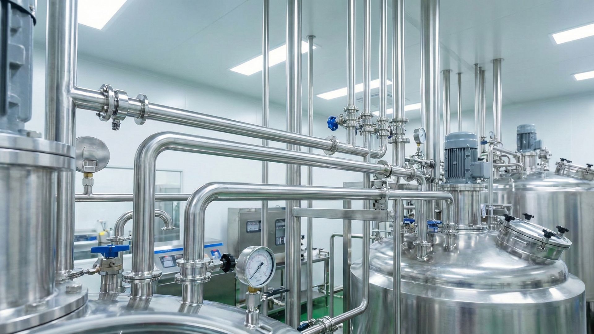 pipe system in pharma company