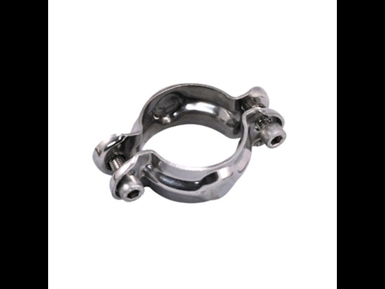 Stainless DS/SMS pipeclip without shaft, perfect for stable installations in the food industry. Built for durability and hygiene. Order here!
