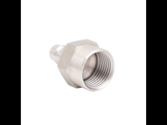 Stainless compressed air coupling nipple (AISI 316L, female BSP) suitable for compressed air applications. Compatible with Cejn series 320. Order here!