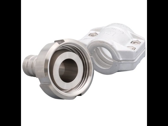 Alfotech's DIN union nut is made of high-quality stainless steel. Supports connections between DIN 25 and DIN 100. Order via our webshop.