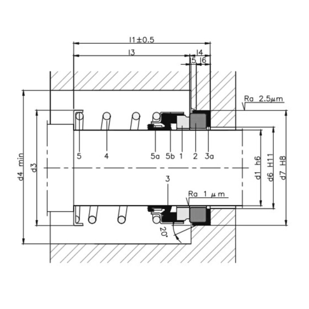 Type 212 mechanical seal