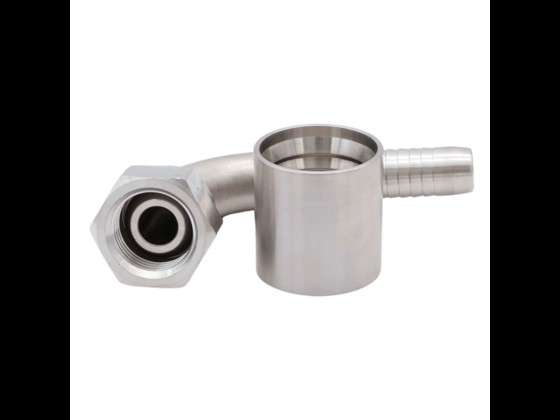 Alfotech's stainless 90° bend with BSP union nut & 60° cone is of high quality. Suitable for chemical tasks as well as media with high temperature requirements.