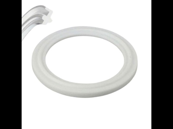 PTFE gasket for clamp dairy union. Extremely resistant to steam and chemicals. FDA/USP approved. Temperature from -200°C to +260°C. Buy online in our webshop!