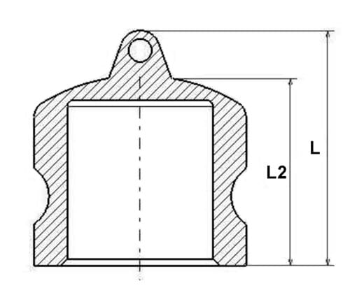 Camlock dust plug, type DP
