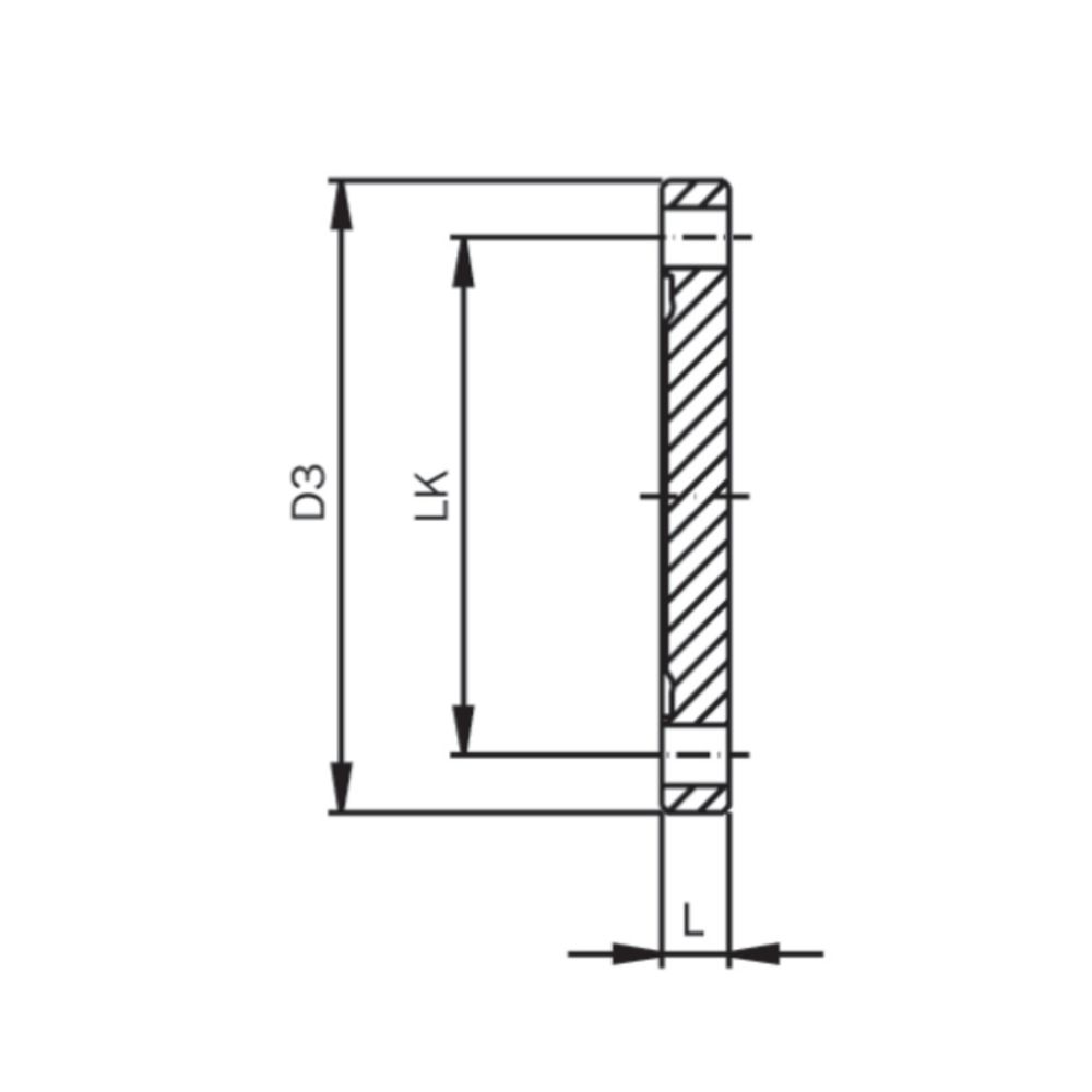 Flange blind liner, DIN, 11864, series A