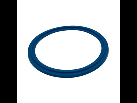 Clamp union lip gasket, EPDM, blue