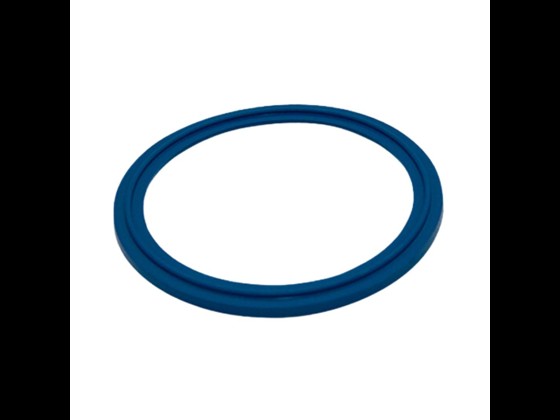 ISO Clamp union lip gasket, EPDM, blue