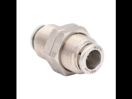 Push-in bulkhead connector