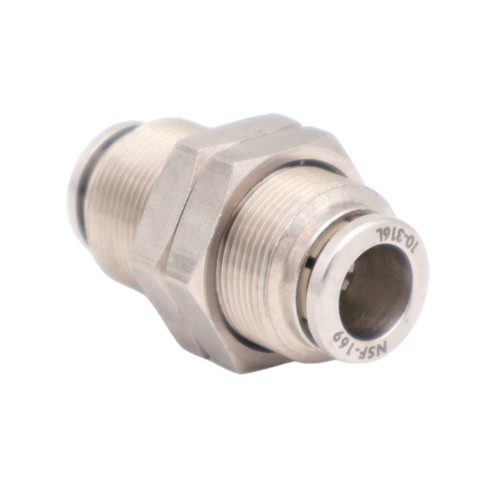 Push-in bulkhead connector