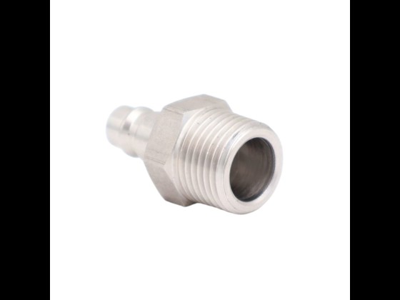 Stainless compressed air coupling nipple (AISI 316L, male BSP) suitable for compressed air applications. Compatible with Cejn series 320. Order here!
