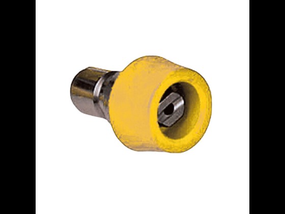 Insert disinfection with yellow code, stainless nozzle and female connector. Composite protector ensures durability. For professional cleaning. Order online!