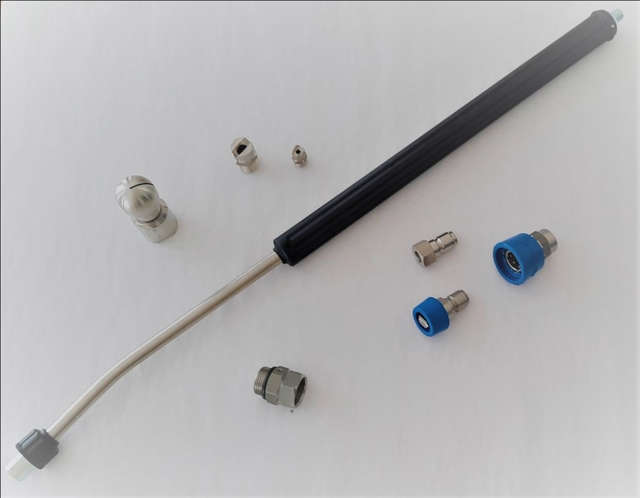 Flush lance with nozzles