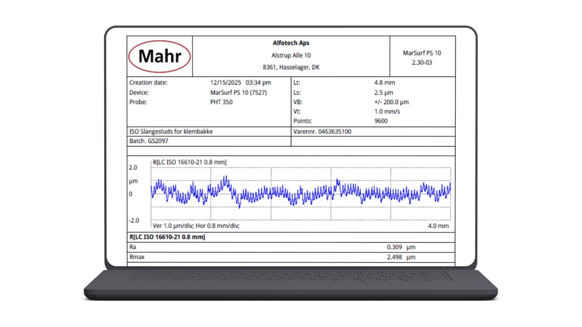 The measurement report: Your documented security