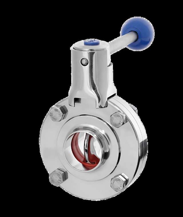 AWH stainless steel butterfly valve