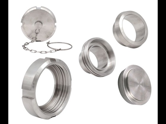 Stainless steel DIN union parts ensure hygienic and reliable assembly in process environments. Perfect for food production. Order online today.