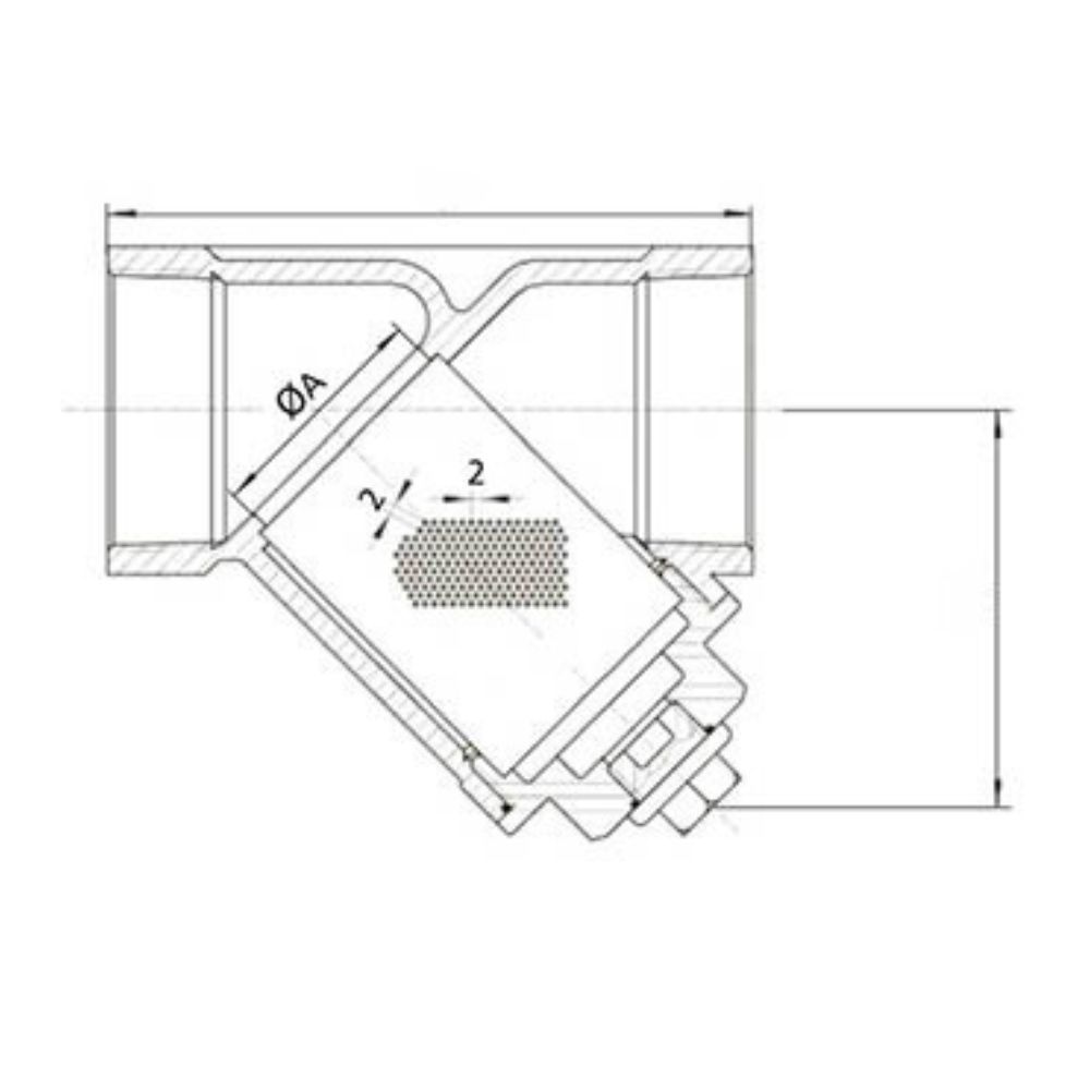  Filter, threaded ends 