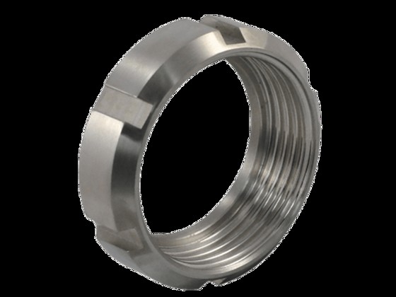 Our SMS nut, ISO 2037, is made of stainless steel AISI 304. The nut can, for example, be fastened to our dairy fittings. Order stainless SMS nuts online here.