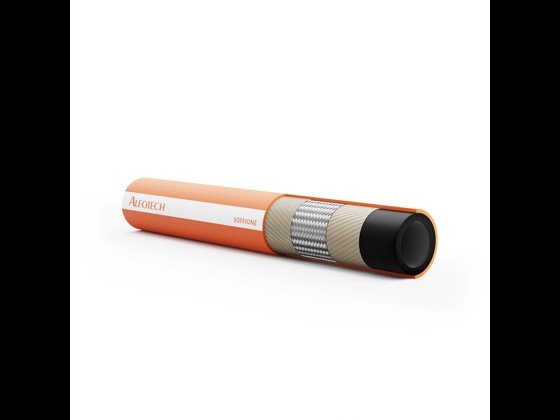 Steel-reinforced Soffione steam hose, ideal for demanding applications. Withstands temperatures up to +210°C. Order your quality steam hose here!