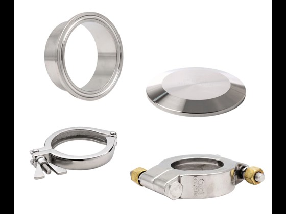Our stainless steel DIN Clamp union parts are ideal for hygienic use in the food industry. Robust design and easy installation. Order now!