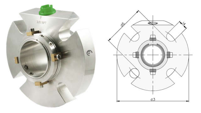 Collage of LSC40-F cartridge seal