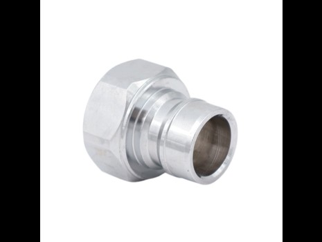 Water coupling, nipple with female BSP, chromed