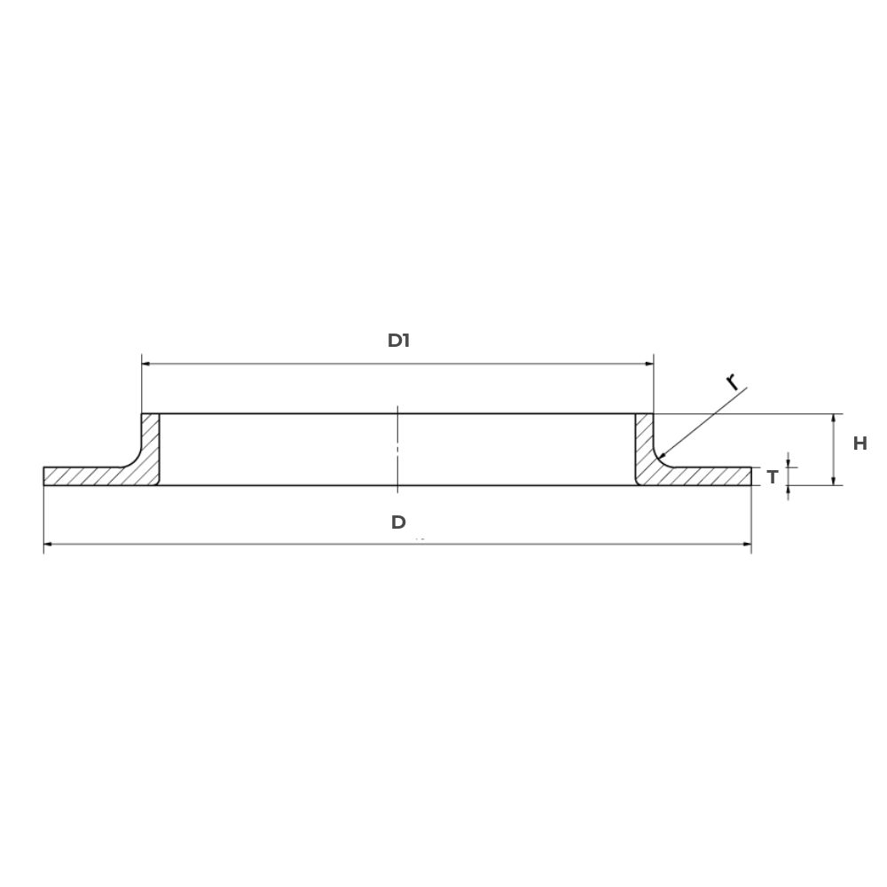 Liner, weld on, ISO - N116