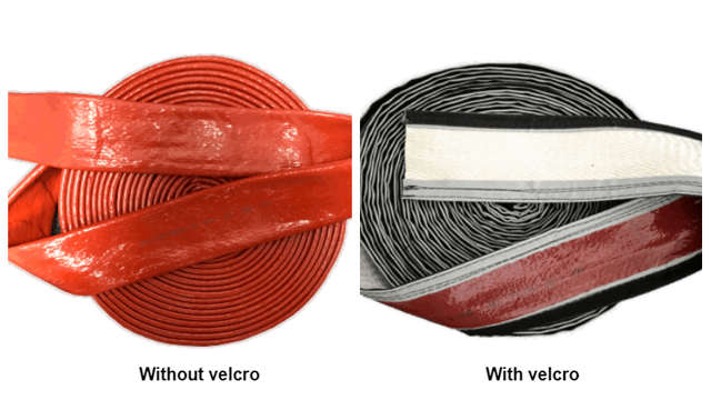 Collage of Pyroflex fire protection hoses