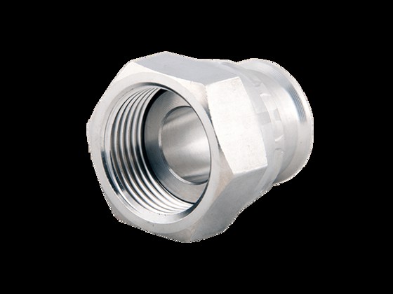 Alfotech's BSP nut with flat seat is of high quality and is used for welding bellows hoses. Made of stainless steel AISI 316. Order online via our webshop here.