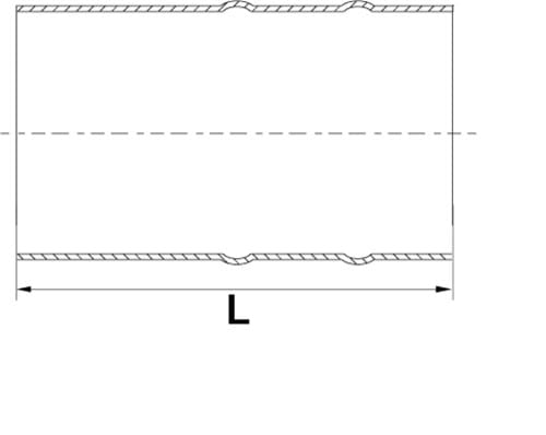 Hose connection, DS/SMS, 2 beadings