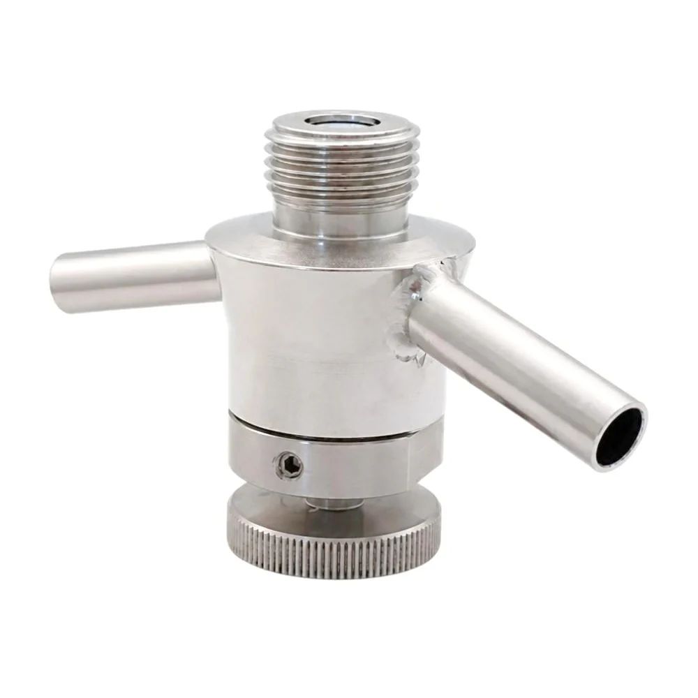 Stainless sampling valve with flushing, with BSP nipple. Hygienic, easy to clean &amp; EHEDG-certified. Up to 80°C and max. 10 bar. Suitable for CIP. Order now!