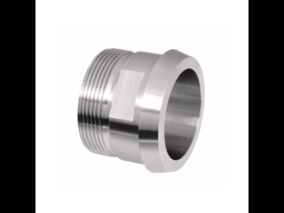 DIN liner with RG nipple