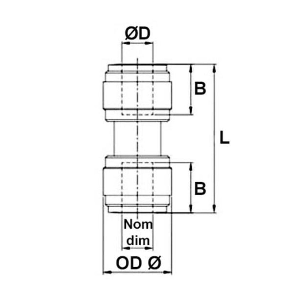 Push-in union connector
