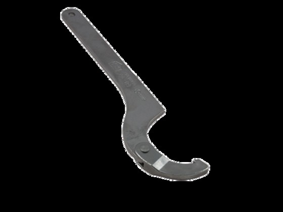 Hook wrench with joint, stainless AISI 304
