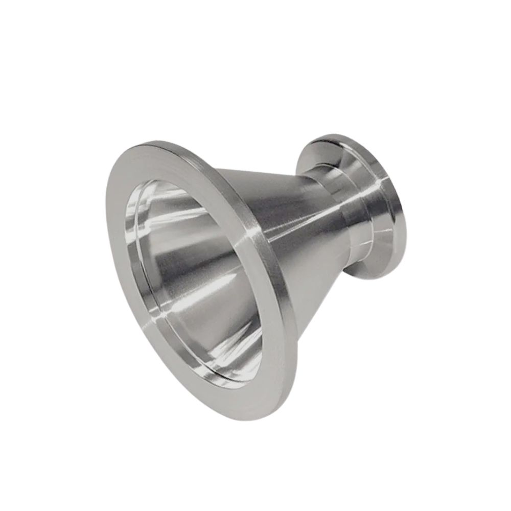 Vacuum flange, concentric reduction, KF