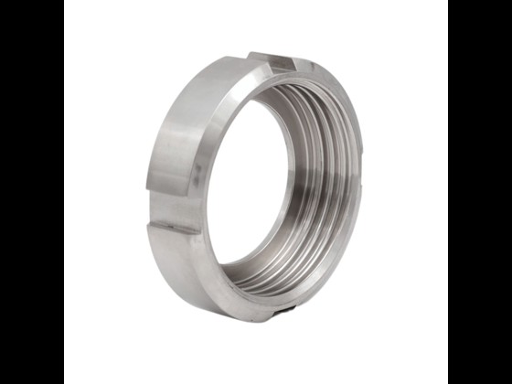 Stainless DIN nut designed for easy and hygienic assembly in the food industry. Ideal for process environments. Order here!