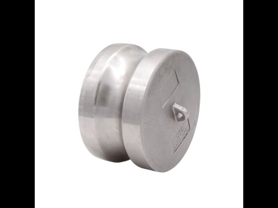 High quality stainless steel Camlock dust plug, type DP, from Alfotech. Can be used for various liquid or gas lines. Order online via our webshop here.