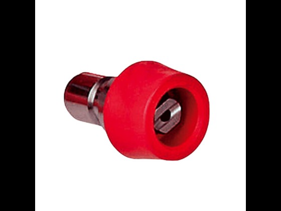Insert flush with red code, stainless nozzle and coupling nipple. Composite protector ensures durability. For professional cleaning. Order online at the webshop