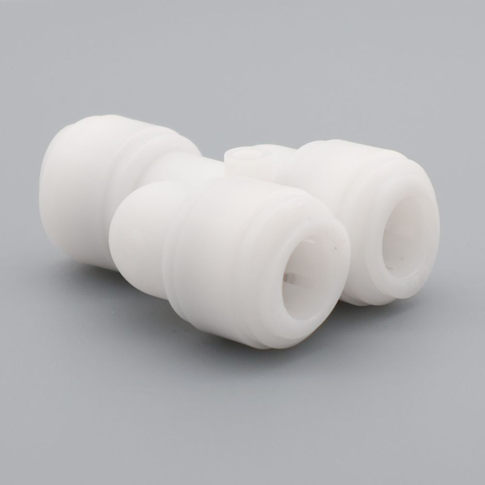 Push-in Y-union made of polyoxymethylene (POM), incl. EPDM gasket. Complies with EC 1935/2004. Long service life and high sanitary level. Order here!