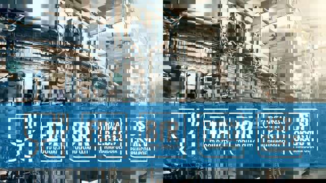 Bottling machine at brewery