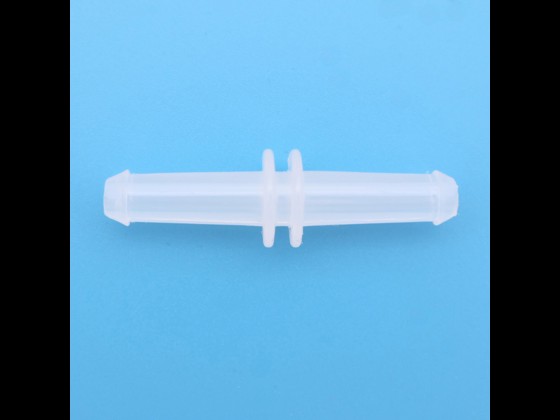 Straight connector of PP plastic produced in an ISO-7-certified cleanroom. Ideal for use in medical production and biotechnology. Order via our webshop here!