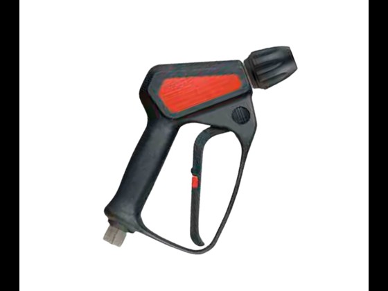 High-pressure water guns made for industrial rinsing and cleaning and produced at a high-quality level. Find guns in a smooth ergonomic design with high pressure capability.