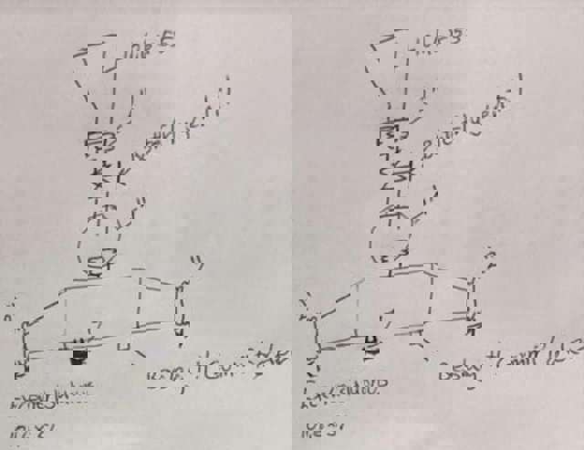 Sketch drawing: Custom designed mouthpiece
