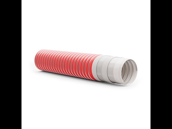 Antistatic and durable PTFE SD composite hose, designed for safe transport of aggressive chemicals. Order here!
