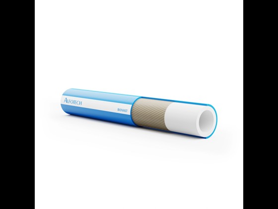 FDA-approved Biovast steam hose, suitable for the food industry. Withstands up to +100°C and 20 bar pressure. Order your quality steam hose here!