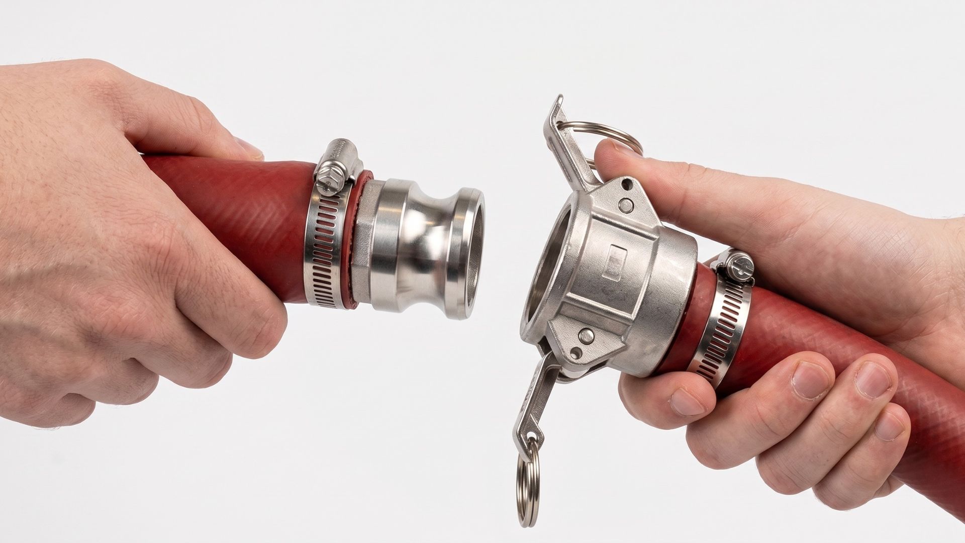 camlock coupling fitted to hose