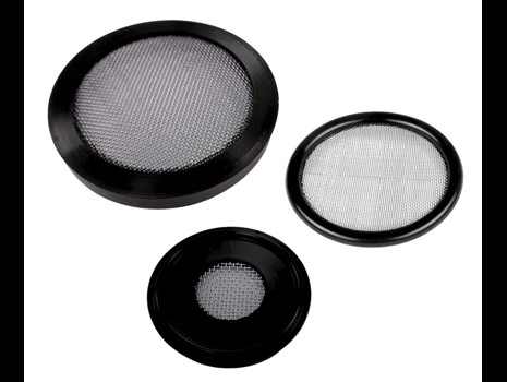 Union gaskets with screens