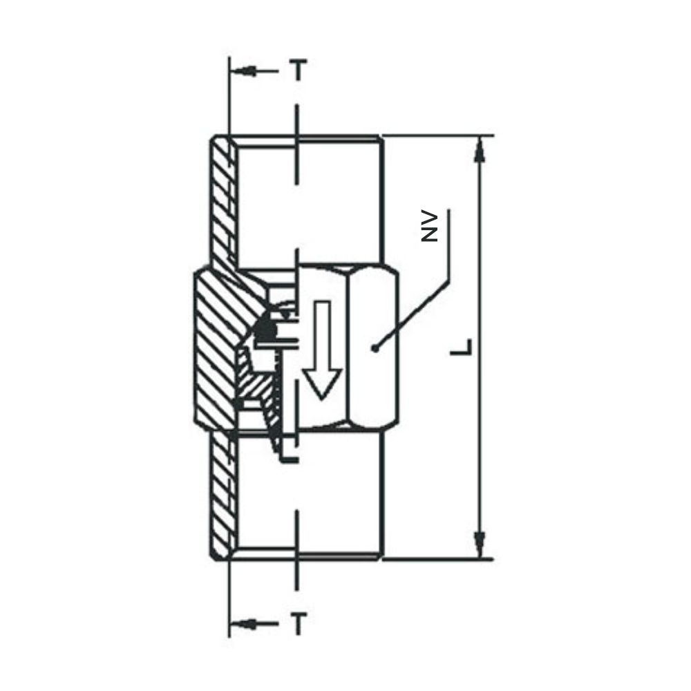 Mini non-return valve